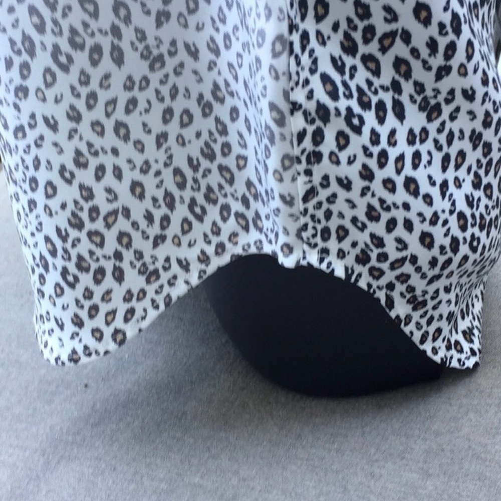 BAND OF OUTSIDERS 100% Silk Leopard Ombre Top - Picture 7 of 16